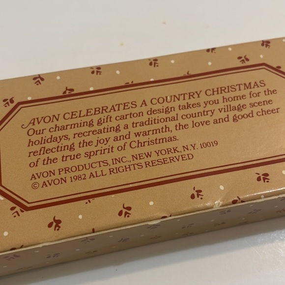 Vintage Avon Country Christmas decal soap special occasions fragrance bar NEW - Picture 3 of 10